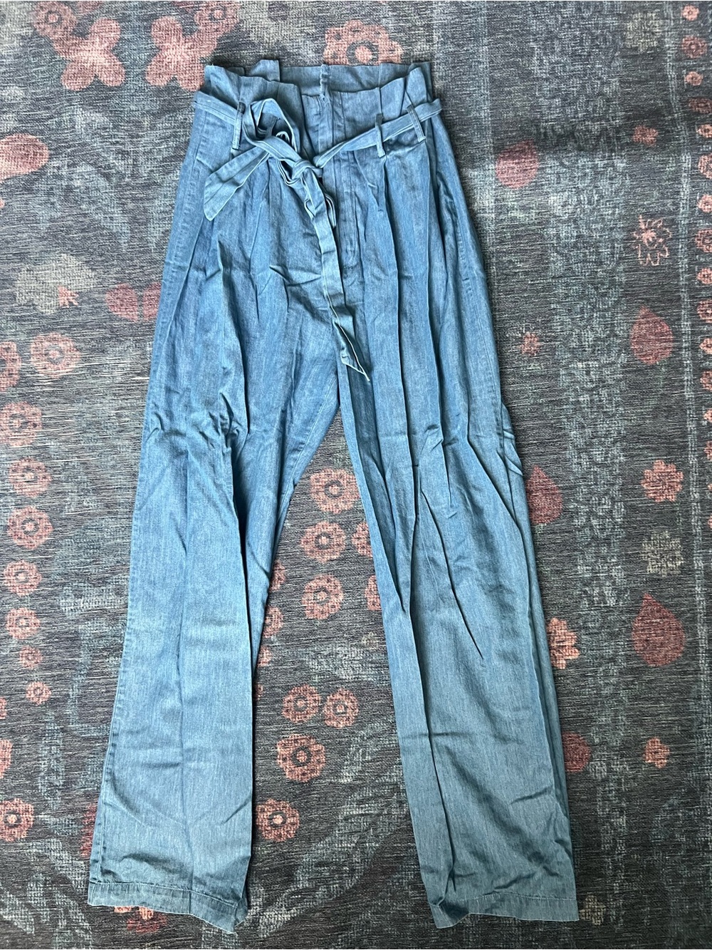 Active USA Denim Style Tie Waist Pant